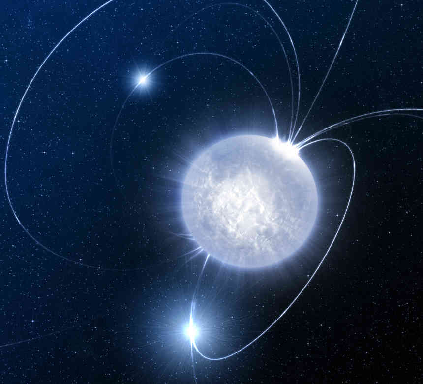 artist impression of a neutron star