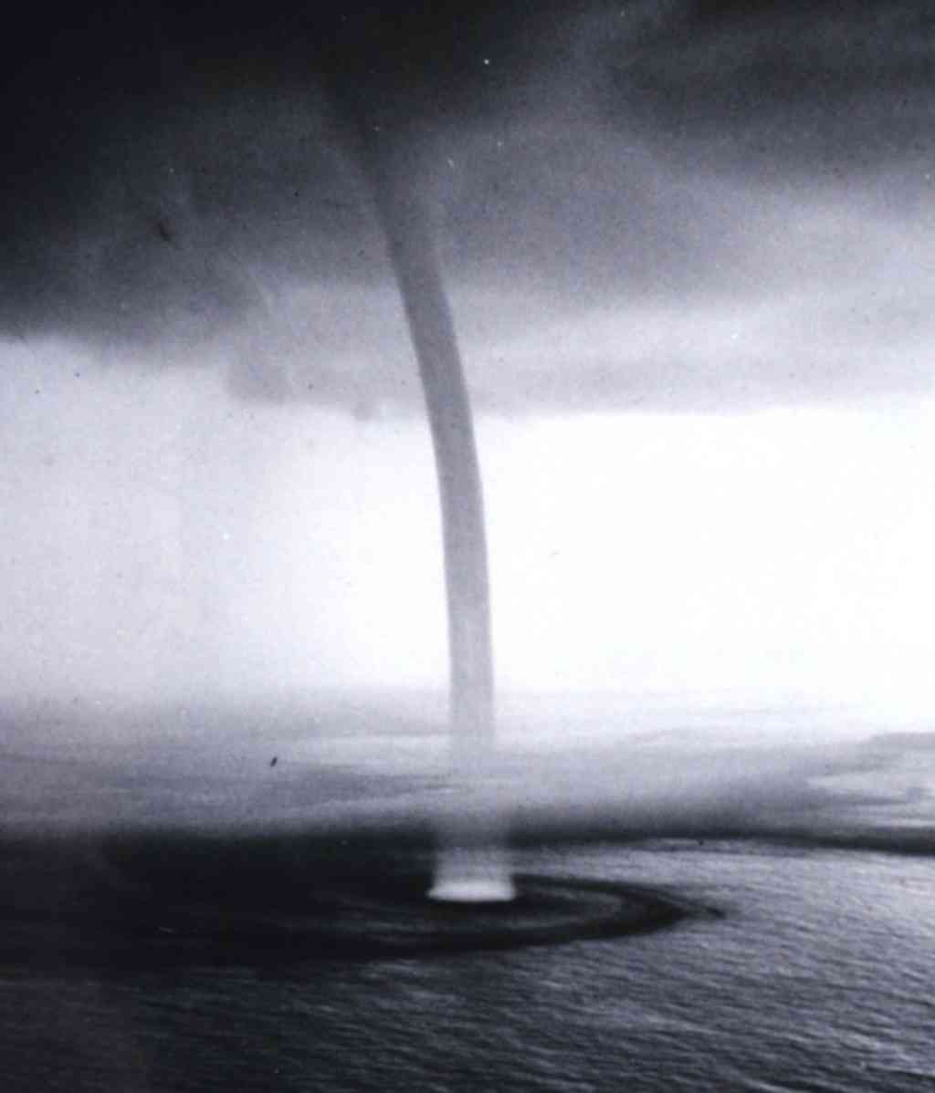 waterspout off the coast of Florida, 1969